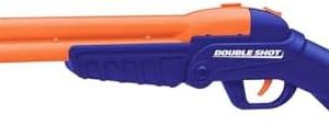 BuzzBee Air Warriors Double Shot - Doppelschuss Schrotflinten Blaster für spannende Abenteuer mit 4 Darts & 4 Hülsen