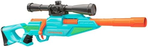BuzzBee Air Warriors Double Shot - Doppelschuss Schrotflinten Blaster für spannende Abenteuer mit 4 Darts & 4 Hülsen