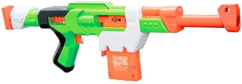 BuzzBee Air Warriors Double Shot - Doppelschuss Schrotflinten Blaster für spannende Abenteuer mit 4 Darts & 4 Hülsen