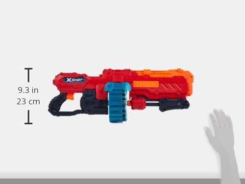 X-Shot Excel Omega Dartblaster - Inklusive 96 Darts & Munitionskette für aufregende Actionspiele
