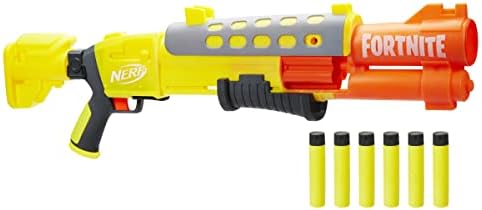 NERF Fortnite Storm Scout Blaster mit Fernrohr - 6-Dart Clip-Magazin für spannende Spiele im Freien