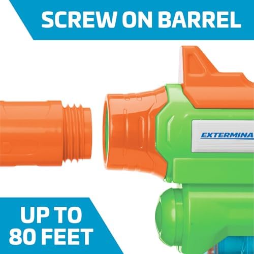 BuzzBee Air Warriors Double Shot - Doppelschuss Schrotflinten Blaster für spannende Abenteuer mit 4 Darts & 4 Hülsen