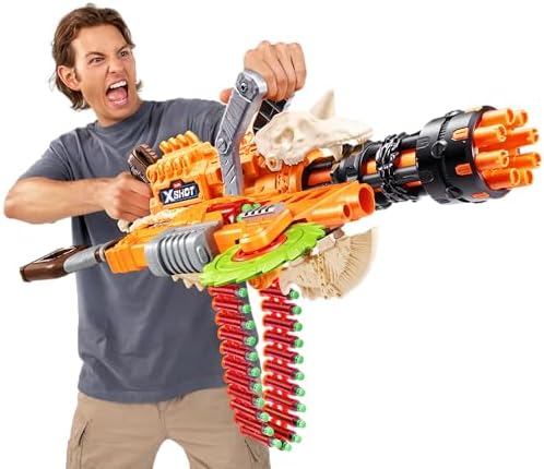 XSHOT Insanity Dread Hammer von Zuru – 48 Pfeile, Air Pocket Technologie, Outdoor-Spielzeug für Jungen und Mädchen