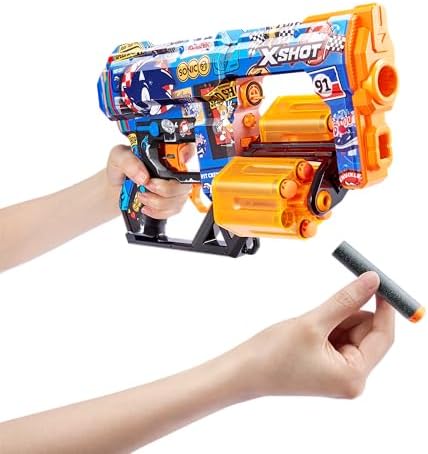 XSHOT Skins Dread Blaster Robotnik – Sonic The Hedgehog Dart-Blaster für spannende Abenteuer!