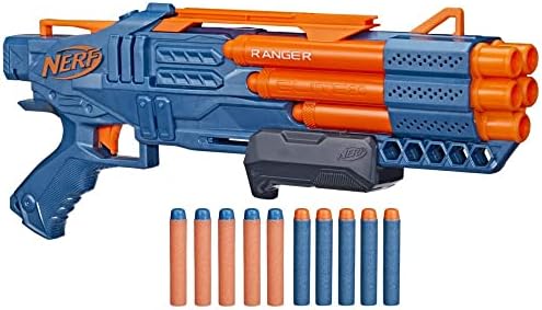 NERF Elite |0 Ranger PD-5 Blaster – 5 Läufe, 10 Dart-Set, einfache Handhabung für spannende Action!