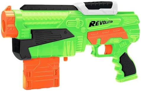 BuzzBee Air Warriors Double Shot - Doppelschuss Schrotflinten Blaster für spannende Abenteuer mit 4 Darts & 4 Hülsen