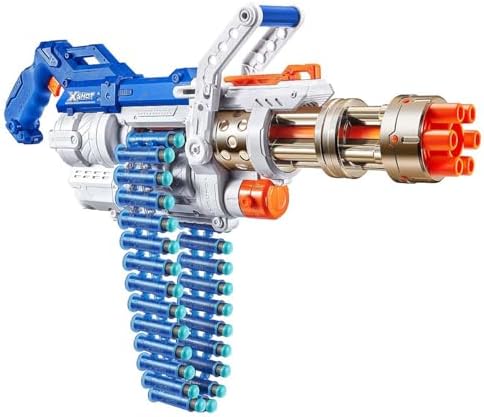 X-Shot Excel Omega Dartblaster - Inklusive 96 Darts & Munitionskette für aufregende Actionspiele