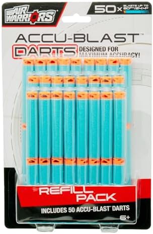 BuzzBee Air Warriors Double Shot - Doppelschuss Schrotflinten Blaster für spannende Abenteuer mit 4 Darts & 4 Hülsen