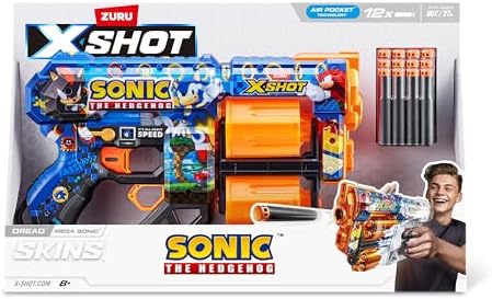 XSHOT Skins Dread Blaster Robotnik – Sonic The Hedgehog Dart-Blaster für spannende Abenteuer!