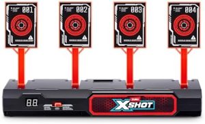 XSHOT 4 Elektronische Zielscheiben von ZURU – Tragbare, interaktive Spaß für Kids & Jugendliche mit Live-Feedback und So