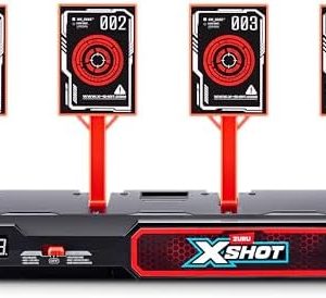 XSHOT 4 Elektronische Zielscheiben von ZURU – Tragbare, interaktive Spaß für Kids & Jugendliche mit Live-Feedback und So
