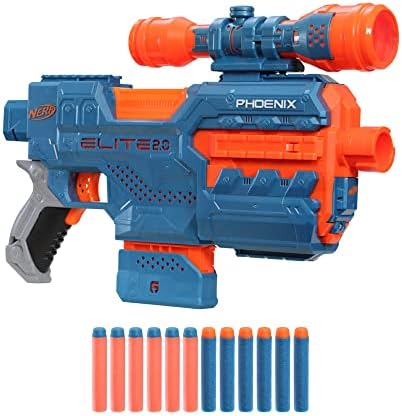 NERF Elite |0 Ranger PD-5 Blaster – 5 Läufe, 10 Dart-Set, einfache Handhabung für spannende Action!