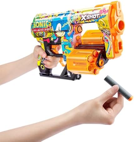 XSHOT Skins Dread Blaster Robotnik – Sonic The Hedgehog Dart-Blaster für spannende Abenteuer!