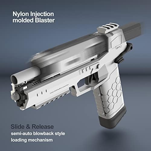 Tovol Zerky Schaumstoff Blaster Pistole – Spielzeugpistole mit Zielfernrohr & Darts für Kids und Teens