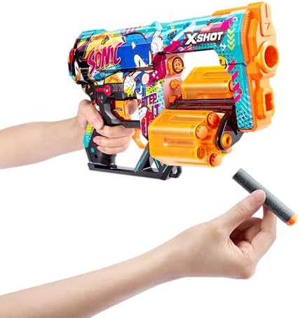 XSHOT Skins Dread Blaster Robotnik – Sonic The Hedgehog Dart-Blaster für spannende Abenteuer!