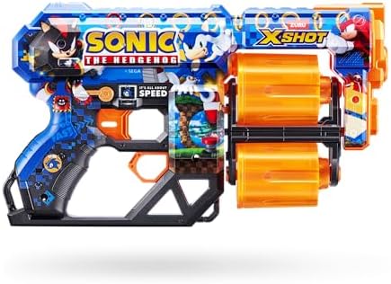 XSHOT Skins Dread Blaster Robotnik – Sonic The Hedgehog Dart-Blaster für spannende Abenteuer!