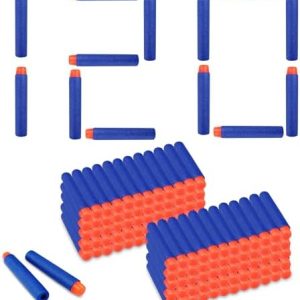 120 Stück Soft Darts Pfeile von – Schaumstoff Munition für draußen, ideal für Familien-Spielspaß!