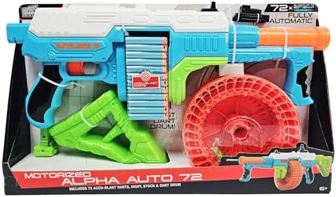 BuzzBee Air Warriors Double Shot - Doppelschuss Schrotflinten Blaster für spannende Abenteuer mit 4 Darts & 4 Hülsen