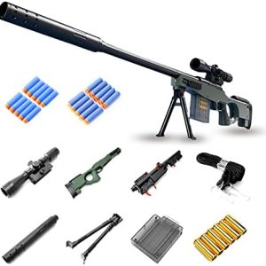 98K Schaum Snipergewehr – Offizielles 20-Dart Set mit 6 Hülsen – Spielzeug für Kinder ab 8 Jahren