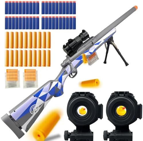 AGM MASTECH M24 Weiche Schaumstoff-Spielzeugpistole mit verbessertem Zielfernrohr für ultimativen Spielspaß drinnen und