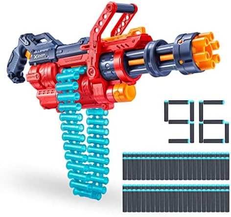 X-Shot Excel Omega Dartblaster - Inklusive 96 Darts & Munitionskette für aufregende Actionspiele