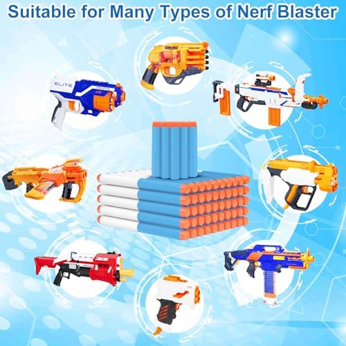 ZWOOS Nerf Darts 7,2 cm - 200 Schaumstoff-Pfeile für N-Strike Elite Blaster, perfektes Spielzeug für Wettkämpfe!