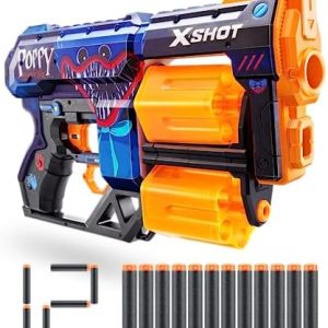 X-Shot Skins Dread Blaster Poppy – 12 Schaumstoff-Darts für spannende Action im Freien!