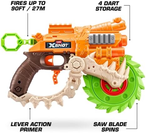 XSHOT Insanity Dread Hammer von Zuru – 48 Pfeile, Air Pocket Technologie, Outdoor-Spielzeug für Jungen und Mädchen