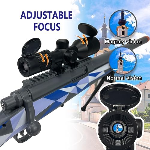 AGM MASTECH M24 Weiche Schaumstoff-Spielzeugpistole mit verbessertem Zielfernrohr für ultimativen Spielspaß drinnen und