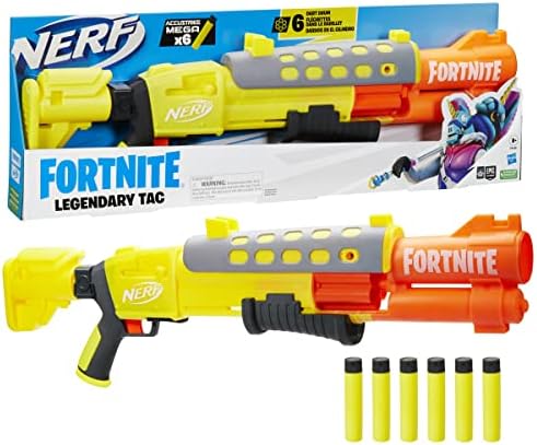 NERF Fortnite Storm Scout Blaster mit Fernrohr - 6-Dart Clip-Magazin für spannende Spiele im Freien