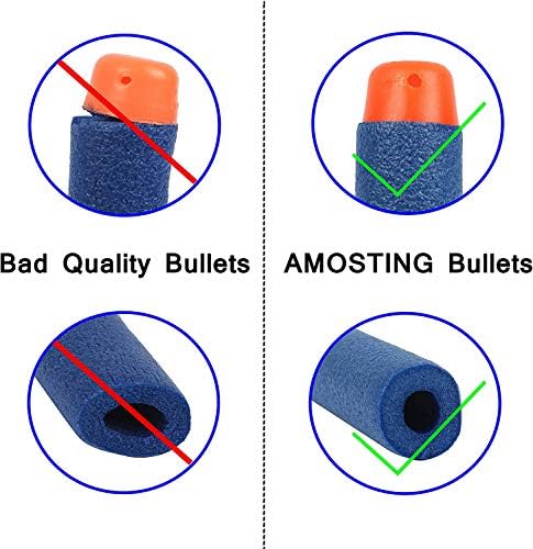 ZWOOS Nerf Darts 7,2 cm - 200 Schaumstoff-Pfeile für N-Strike Elite Blaster, perfektes Spielzeug für Wettkämpfe!