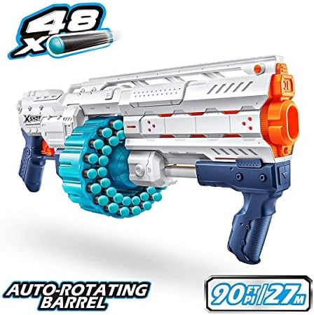 X-Shot Excel Omega Dartblaster - Inklusive 96 Darts & Munitionskette für aufregende Actionspiele