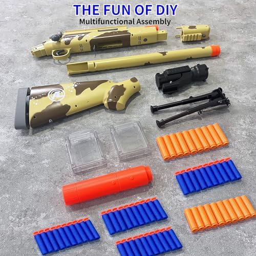 AGM MASTECH M24 Weiche Schaumstoff-Spielzeugpistole mit verbessertem Zielfernrohr für ultimativen Spielspaß drinnen und