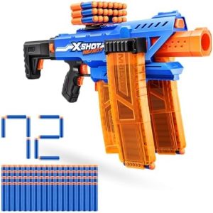 XSHOT Insanity Motorisierter Blaster mit 72 Darts für aufregende Outdoor-Spiele für Jung und Alt