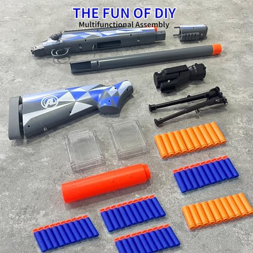 AGM MASTECH M24 Weiche Schaumstoff-Spielzeugpistole mit verbessertem Zielfernrohr für ultimativen Spielspaß drinnen und