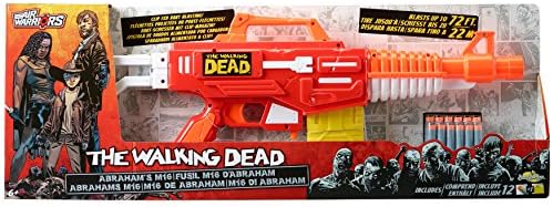 BuzzBee Air Warriors Double Shot - Doppelschuss Schrotflinten Blaster für spannende Abenteuer mit 4 Darts & 4 Hülsen