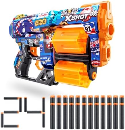 XSHOT Skins Dread Blaster Robotnik – Sonic The Hedgehog Dart-Blaster für spannende Abenteuer!
