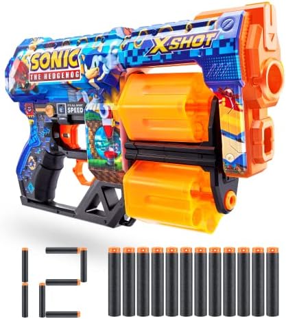 XSHOT Skins Dread Blaster Robotnik – Sonic The Hedgehog Dart-Blaster für spannende Abenteuer!