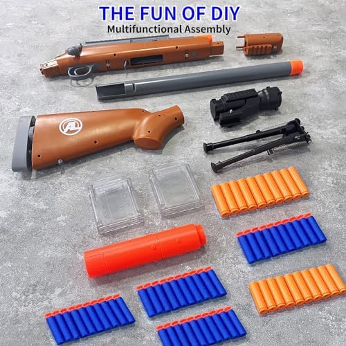 AGM MASTECH M24 Weiche Schaumstoff-Spielzeugpistole mit verbessertem Zielfernrohr für ultimativen Spielspaß drinnen und