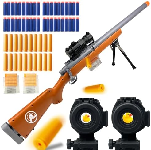 AGM MASTECH M24 Weiche Schaumstoff-Spielzeugpistole mit verbessertem Zielfernrohr für ultimativen Spielspaß drinnen und