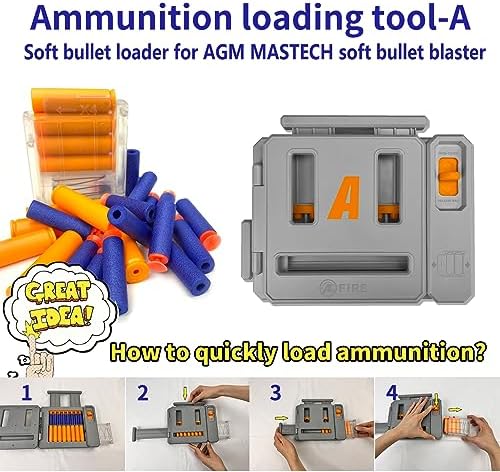 AGM MASTECH M24 Weiche Schaumstoff-Spielzeugpistole mit verbessertem Zielfernrohr für ultimativen Spielspaß drinnen und