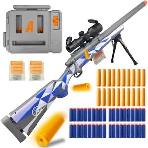 AGM MASTECH M24 Weiche Schaumstoff-Spielzeugpistole mit verbessertem Zielfernrohr für ultimativen Spielspaß drinnen und