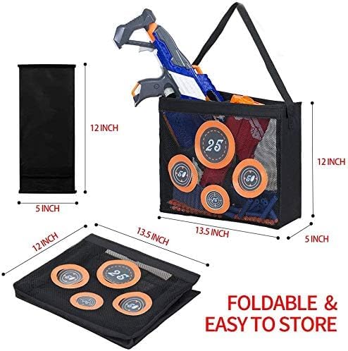 Toyer Schaumstoff-Blaster Zieltasche, tragbar für Nerf-Übungen – ideal für N-Strike Elite/Mega/Rival