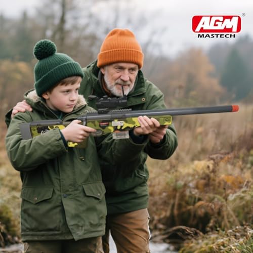 AGM MASTECH M24 Weiche Schaumstoff-Spielzeugpistole mit verbessertem Zielfernrohr für ultimativen Spielspaß drinnen und