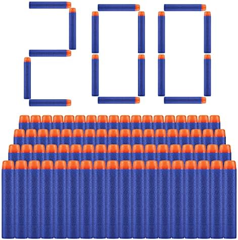 ZWOOS Nerf Darts 7,2 cm - 200 Schaumstoff-Pfeile für N-Strike Elite Blaster, perfektes Spielzeug für Wettkämpfe!