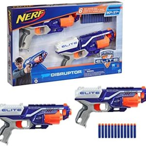 Nerf Elite Disruptor 2er-Pack – 2 Schnellfeuer Blaster mit 12 Darts für actionreiche Spiele