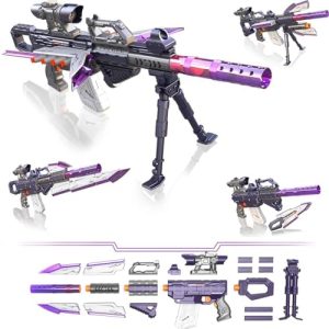Nerf Gun Sniper Elektrisch Spielzeug Pistole mit 100 Darts & Zielfernrohr – Perfektes Geschenk für Jungen 6-12 Jahre